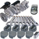 Eagle Chevy 400 3.875in Crank 6.000in H-Beam Stroker Rods -22cc 4.125in Pistons Rotating Assembly