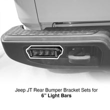 Load image into Gallery viewer, XK Glow Jeep JT Rear Bumper Bar Bracket Kit 6In