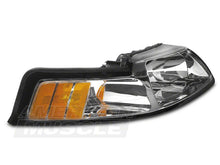 Load image into Gallery viewer, Raxiom 99-04 Ford Mustang Axial Series OE Style Headlights- Chrome Housing (Clear Lens)