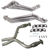 BBK 11-14 Ford Mustang GT 1-3/4 Long Tube Headers w/High Flow Catted Mid Pipe (Silver Ceramic)