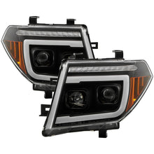 Load image into Gallery viewer, Spyder 05-08 Nissan Frontier/05-07 Pathfinder Projector Headlights - BLK (PRO-YD-NF05V2SI-SEQGR-BK)