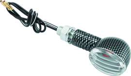 BikeMaster Ministalk Marker Light Round Carbon/Clear