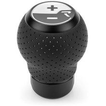 Load image into Gallery viewer, Raceseng Stratose Shift Knob (Gate 1 Engraving) M12x1.25mm Adapter - Black Matte w/Perf Leather