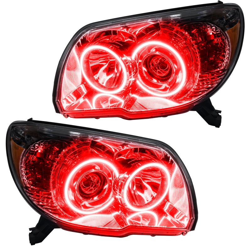 Oracle Lighting 06-09 Toyota 4-Runner Sport Pre-Assembled LED Halo Headlights -Red SEE WARRANTY