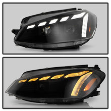 Load image into Gallery viewer, Spyder 18-21 VW Golf MK7.5 Projector Headlights - Black (PRO-YD-VG18SI-SBGR-BK)