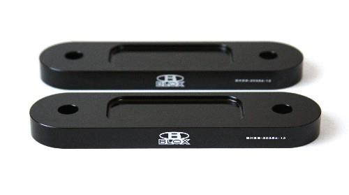 BLOX Honda S2000 Racing Front 12mm Thin Spacer Bump Steer Kit - Black (Lowered 1in and more) - GTR Auto