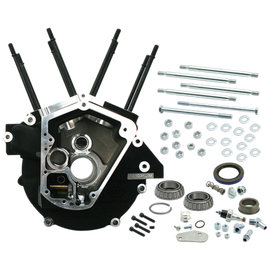 S&S Cycle 92-99 BT w/ 3-5/8 Bore Super Stock Alternator Style Crankcase - Wrinkle Black