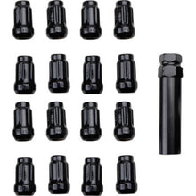 Load image into Gallery viewer, ITP Lug Nuts (Box of 16) w/ Key - 12x1.25 Splined 60 Deg Taper - Black