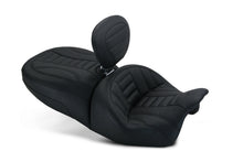 Load image into Gallery viewer, Mustang 15-21 Harley Freewheeler Touring Forward Deluxe 1PC Seat w/Driver Backrest - Black