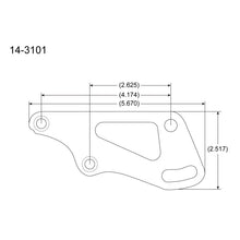 Load image into Gallery viewer, Peterson Fluid Systems Chevrolet Small Block Mount Blade - Right Side