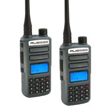 Load image into Gallery viewer, Rugged Radios 2 PACK - Rugged GMR2 PLUS - GMRS / FRS Two Way Handheld Radios Grey