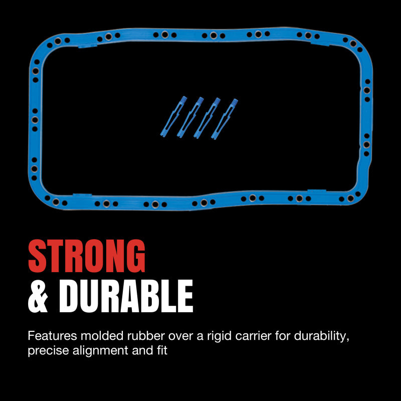 Fel-Pro Chevrolet C10 Engine Oil Pan Gasket Set PermaDryPlus rigid carrier, Oil Pan SnapUps Included