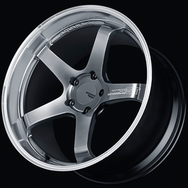 Advan GT for Porsche 21x10.5 / +50 Off / 5x130 / 71.8mm Bore / Machining and Hyper Platinum Black