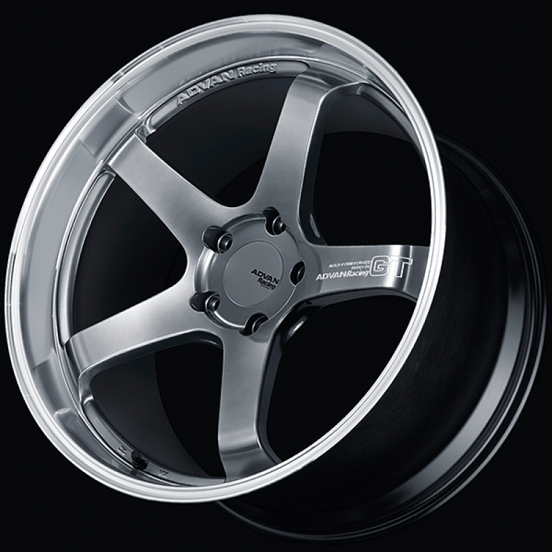 Advan GT for Porsche 21x11.0 / +60 Off / 5x130 / 71.8mm Bore / Machining and Hyper Platinum Black