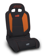 Load image into Gallery viewer, PRP EnduroDaily Reclining Suspension Seat - Black/Orange Vinyl - Driver