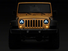 Load image into Gallery viewer, Raxiom 07-18 Jeep Wrangler JK 7-In LED Headlights- BlueHousing- Clear Lens