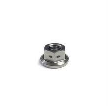 Load image into Gallery viewer, Ticon Industries Titanium Nut Flanged M5x.8TP 8mm 6pt Head Drilled