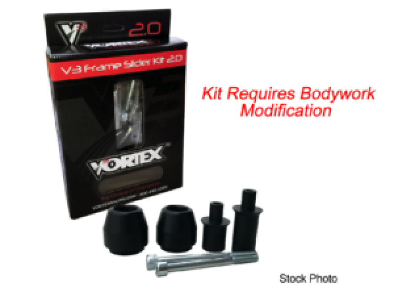 Vortex Racing 99-00 Honda CBR 600 F4,01-06 F4i V3 2.0 Frame Slider Kit- Modification Required