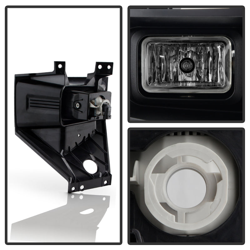 Spyder 17-19 Ford F250/F350 SD OEM Style LED Right Fog Light w/Switch - Clear (FL-FF25017-L)