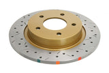 DBA 04-05 Mazda 3 2.3L / 06+ MazdaSpeed3 Rear Drilled & Slotted 4000 Series Rotor