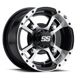 ITP SS 112 10x8 / 4x110 BP / 3+5 Offset Machined Wheel