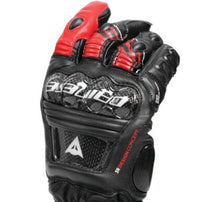 Load image into Gallery viewer, Dainese Druid 4 Leather Gloves Black/Lava-Red/White - XS