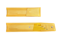 Akrapovic Leather Pencil Case - Yellow