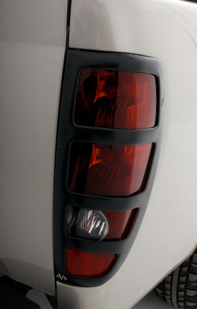 AVS 04-12 Chevy Colorado Slots Tail Light Covers - Black