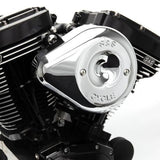 S&S Cycle 01-15 Fuel-Injected Softail Stealth Air Cleaner Kit w/ Chrome Teardrop Cover