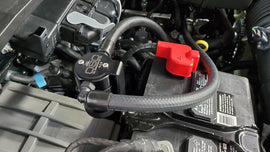 J&L 23-26 Ford F-250/F-350 6.8L;7.3L Oil Separator 3.0 Passenger Side - Black Anodized