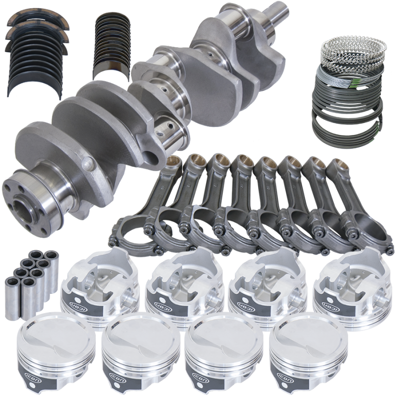Eagle Ford 351W 4.000in Crank 6.200in I-Beam Rods -15.8cc 4.060in Pistons Rotating Assembly