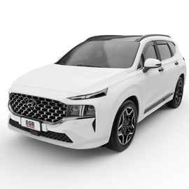 EGR 4pc Matte Black In-Channel Window Visors 19-23 Hyundai Santa Fe