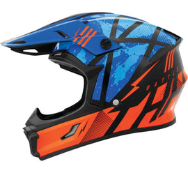 THH Helmets T710XR Battle Blue/Orange - Medium