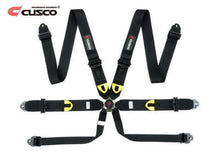 Load image into Gallery viewer, Cusco Universal 6 Point 3in Shoulder 3in Lap w/ Eyebolts (7/16-20UNF Thread) FIA Racing Harness- Blk
