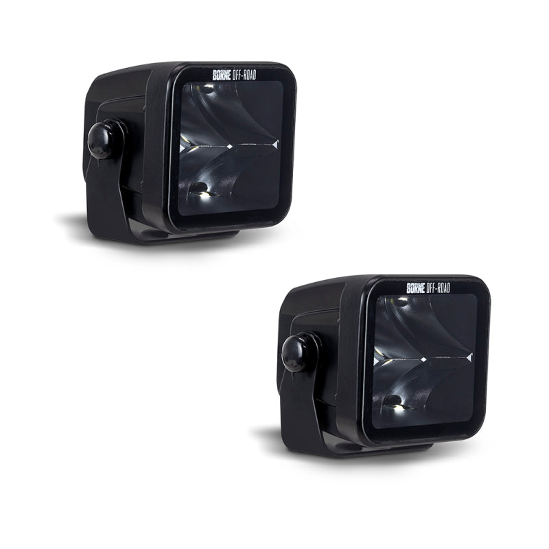 Mishimoto Borne Off-Road Light Pods (Kit of 2) 3x3 Spot