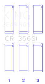 King Engine Bearings Smart M 132.910/930 (Size +0.25mm) Connecting Rod Bearing Set