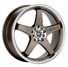 Load image into Gallery viewer, Enkei EV5 18x7.5 5x105/110 38mm Offset 72.6 Bolt Diameter Matte Bronze w/ Machined Lip Wheel