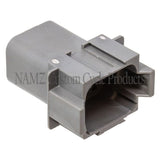 NAMZ Deutsch DT Series 8-Wire Receptacle & Wedgelock - Gray (HD 72128-94GY)