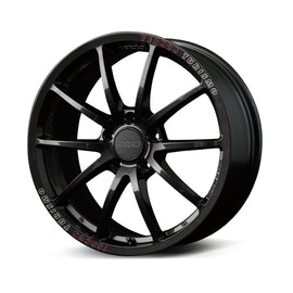 Versus VT125S 18X9.5 +38 5x100 Super Dark Gunmetal/MC/RAP (Red Clear)