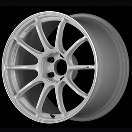 Advan RSIII 18x9.0 / +25 Offset / 5x114.3 / 73mm Bore / Racing White Metallic and Ring