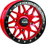 DragonFire Racing Typhon Wheel 15X6 4/137 5+1 +40 R Machined Red