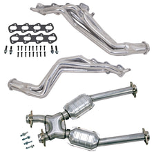 Load image into Gallery viewer, BBK 96-98 Ford Mustang Cobra 1-5/8 Long Tube Headers w/High Flow Catted X-Pipe (Silver Ceramic)