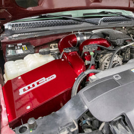 Wehrli 06-07 Duramax LBZ 4in. Intake Kit w/ Air Box - Bengal Red