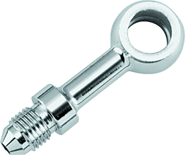 Twin Power Stainless Brake Fitting 3/8 Inch X AN3 Straight Banjo Adaptor