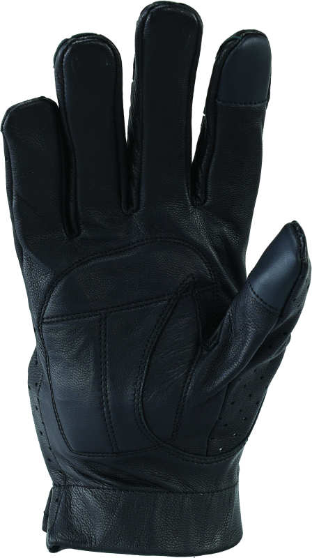 Kuryakyn Leather By River Road Tucson Leather Perforated Gloves Black - Small