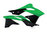 Acerbis 13-16 Kawasaki KX250F Radiator Shroud - Green/Black