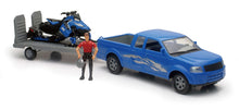 Load image into Gallery viewer, New Ray Toys Pickup with Polaris Switchback Snowmobile and Figurine Set/ Scale - 1:18
