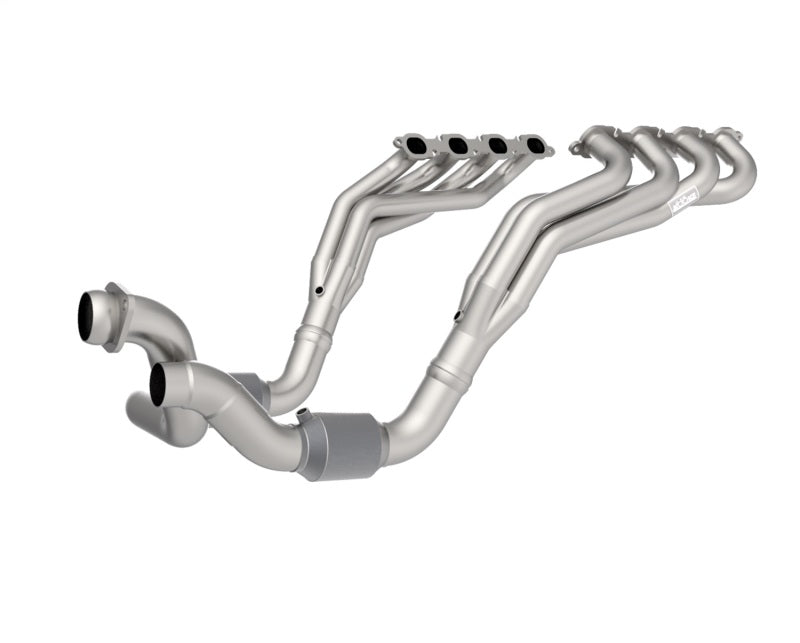 Kooks 20-22 Ford F250 7.3L V8 / Ford F350 7.3L V8 1-7/8in x 3in SS Headers w/ H.O. Green Catted Conn