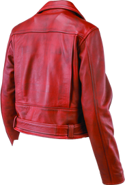 River Road Arabian Spice Leather Jacket Black Womens - Small