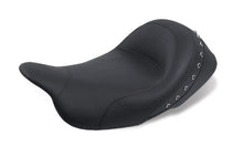 Load image into Gallery viewer, Mustang 08-21 Harley Electra Glide Std,Rd Glide,Rd King,Str Glide Solo Seat Blk Pearl Studs - Black